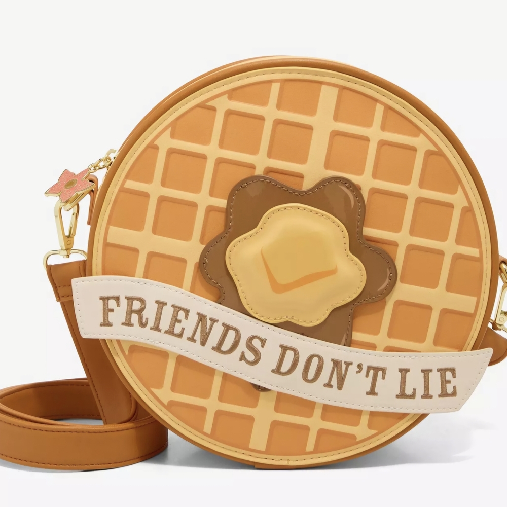 NWT Stranger Things “Friends Don’t Lie” Waffle Crossbody Bag | Netflix Loungefly